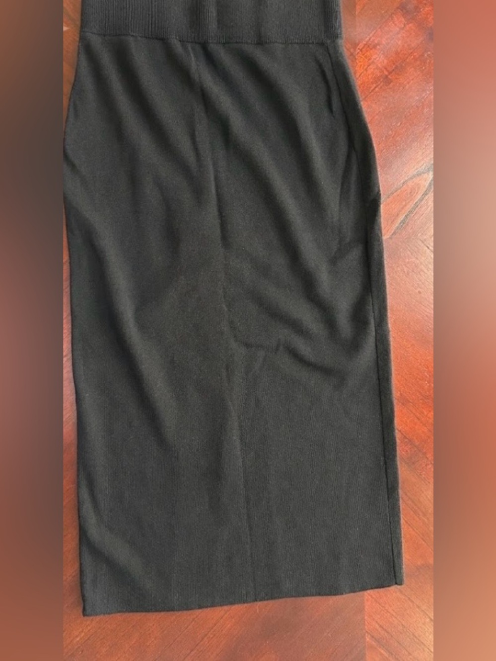 Pringle Black Midi Pencil Skirt with White Side Stripe size XS - Picture 5 of 7